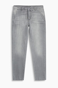 Esprit Superzachte joggjeans in chinostijl Grey Light Washed for Women