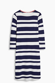 Esprit Gestreepte jersey jurk met stretch Off White for Women