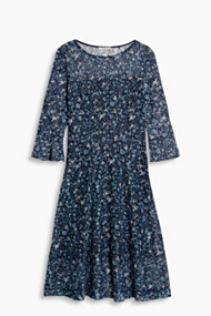 Esprit Uitlopende kanten millefleursjurk Navy for Women