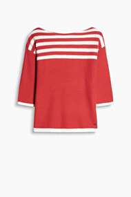 Esprit Boxy sweatshirt met boothals Red for Women