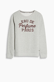 Esprit Sweatshirt met tekstborduursel Light Grey for Women