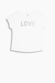 Esprit LOVE T-shirt van 100% katoen Off White for Women