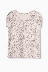 Esprit Zacht shirt met print, van katoenmix Pastel Pink for Women