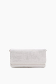 Esprit Metallic tas in baguette formaat Off White for Women