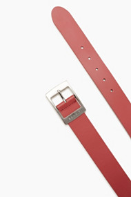 Esprit Basic riem van echt leer Berry Red for Women