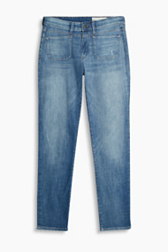 Esprit Girlfriend jeans met verstelbare turn-ups Blue Light Washed for Women