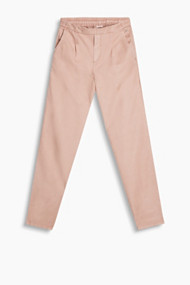 Esprit Casual chino van een luchtige linnenmix Old Pink for Women