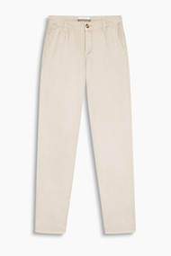 Esprit Zomerse chino van een koele linnenmix Beige for Women