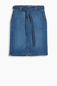 Esprit Vrouwelijke denim rok met stretch Blue Medium Washed for Women