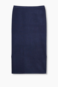 Esprit Zacht gebreide maxirok Navy for Women