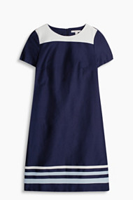 Esprit Geweven stretchjurk met piquéstructuur Navy for Women