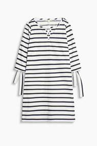Esprit Jurk met maritieme strepen, katoen/stretch Off White for Women