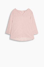 Esprit Fijne tuniek met structuur, 100% katoen Light Pink for Women