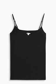 Esprit Soepele top met spaghettibandjes Black for Women