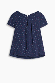 Esprit Soepele blouse met maritieme prints Navy for Women