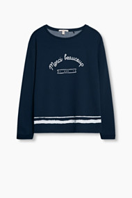 Esprit Soft sweatshirt met maritieme look Navy for Women