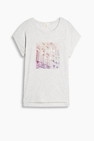 Esprit Casual shirt met folieprint Light Grey for Women