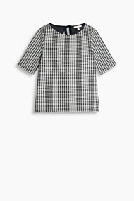 Esprit Modieus shirt met A-lijn, katoenmix Navy for Women