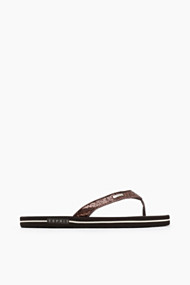 Esprit Teenslippers met glitterbandje Dark Brown for Women
