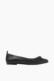 Esprit Ballerina in crinkled metallic look Black for Women