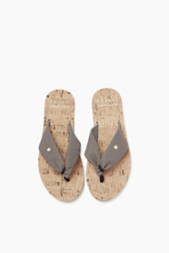Esprit Teenslippers met zigzagbandjes Black for Women