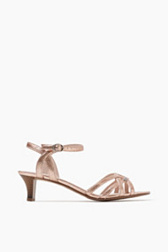 Esprit Sandalen met fijne riempjes in metallic look Nude for Women