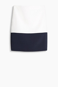 Esprit Stretchy minirok met 2-tone colour blocking Off White for Women