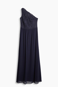 Esprit Maxi-jurk met gewatteerde kanten top Navy for Women