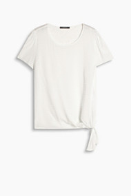 Esprit Soepele blouse met geknoopt detail Light Aqua Green for Women
