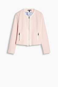 Esprit Getailleerd tweed jasje, katoenmix Salmon for Women