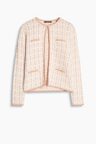 Esprit Boxy jasje van gestructureerd breisel Nude for Women