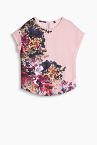 Esprit Blouseshirt van een soepele materiaalmix Nude for Women