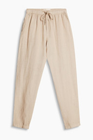 Esprit Relaxte broek van 100% linnen Beige for Women