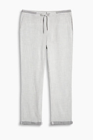 Esprit Sportieve crinkle-chino Light Grey for Women