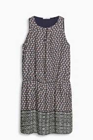Esprit Getailleerde jurk van fijne stof Navy for Women