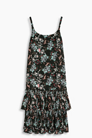 Esprit Volantjurk met bloemenprint Black for Women
