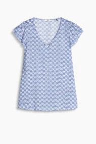 Esprit Soepele blouse met vleugelmouwen Blue for Women