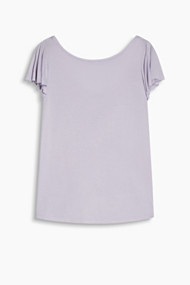 Esprit Zacht shirt met laag uitgesneden rug Lavender for Women