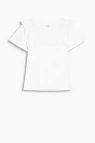 Esprit T-shirt met siergaatjes Off White for Women