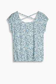 Esprit Shirt met prachtige cut-out achter Light Aqua Green for Women