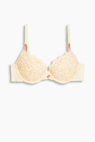 Esprit Push-up-bh van fijne kant Light Yellow for Women