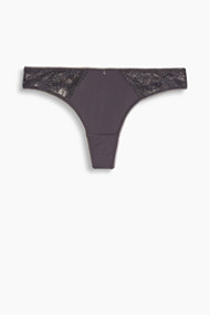 Esprit Hipster-string van fijne kant Dark Grey for Women