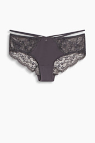 Esprit Brazilian hipster-short van kant Dark Grey for Women