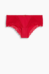 Esprit Hipster-short van mesh en micro Cherry Red for Women