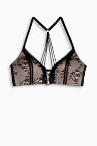 Esprit Beugelloze push-up-bh van kant Black for Women
