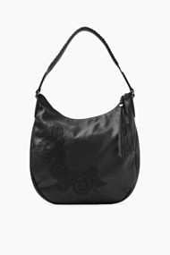 Esprit Schoudertas van imitatieleer Black for Women