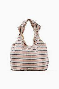 Esprit Kleurrijk gestreepte shopper, 100% katoen Old Pink for Women