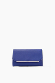Esprit Leerlook clutch met verstelbare draagriem Bright Blue for Women