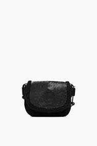 Esprit Kleine schoudertas van suède Black for Women