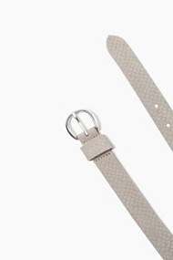 Esprit Leren riem met slangenstructuur Light Taupe for Women
